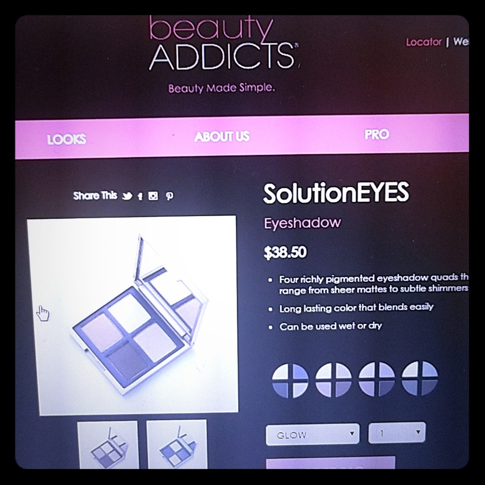 Brown and gold makeup pallette by BeautyAddicts